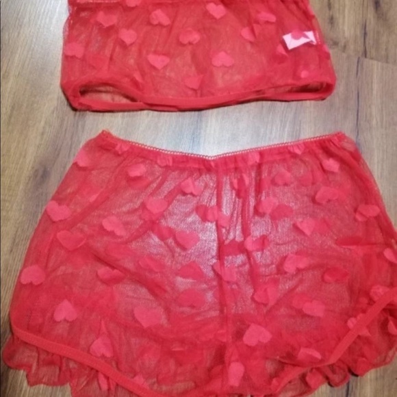 2pcs Red Sheer Set - Picture 3 of 9